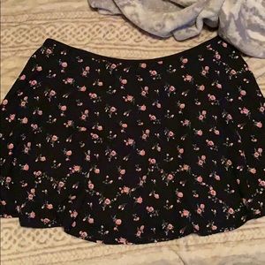 Black Flower Skirt